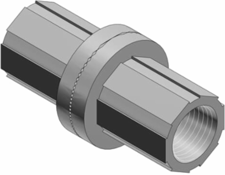 1 INCH BULKHEAD FITTING ALUM.