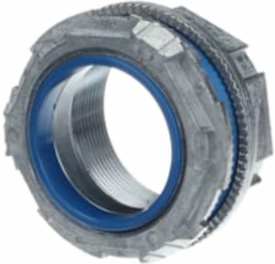 2 Inch Zinc Hub Connector with Thermoplastic Insulating Throat, UL E23018 Rated