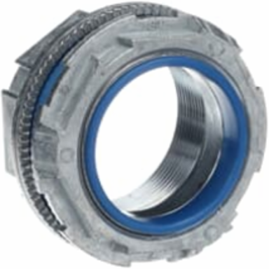 2 Inch Zinc Hub Connector with Thermoplastic Insulating Throat, UL E23018 Rated