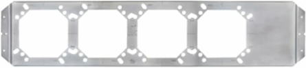 5 Inch Square Horizontal Bracket, 24 Inch Centers, Pre-Galvanized Steel