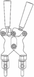 Exothermic Welding Handle Clamps 5.12x11.5x5.12 Inch, 2.46 lbs Each