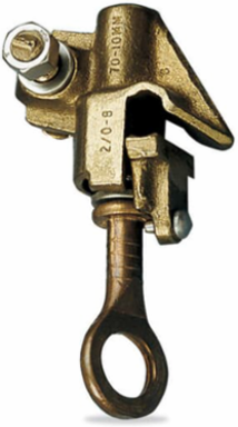 Bronze Hot-Line Clamp 400-6 Solid, Tap Size 4/0 to #6 AWG