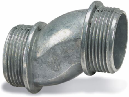 1-1/2 Inch Offset Nipple for Rigid/IMC Conduit, Zinc Die Cast