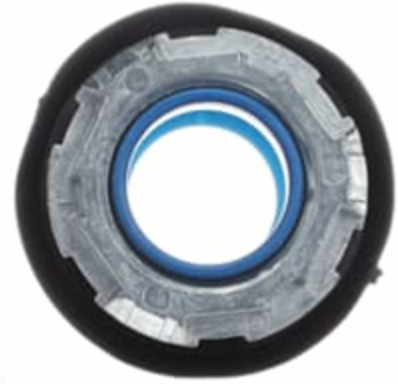 PVC CTD ZINC HUB CONN 1IN DGRAY