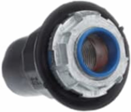 PVC CTD ZINC HUB CONN 3/4IN DGRAY