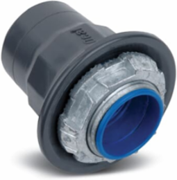 PVC CTD ZINC HUB CONN 3/4IN DGRAY