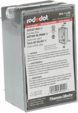 Universal Weatherproof Box 17 Cubic Inches, 1/2 Inch Hub, Silver