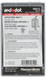 Aluminum Deep Universal Weatherproof Box 4 Hole 23.8 Cubic Inch, 3/4 Inch Hub