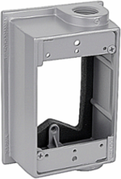 Single Gang Flanged Extension Adapter, 1-7/8 Inch Deep, 1/2 Inch Hub Size