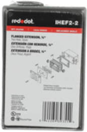 3/4 Inch 2 Hole Flanged Extension Adapter, 1-7/8 Inch Deep, Aluminum