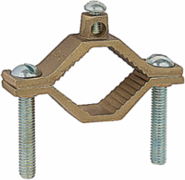 Ground Clamp, Cast Bronze for Wire Range 10-2 Inch, Water Pipe Size 1-1/4 to 2 Inch