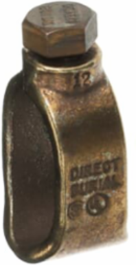 Ground Rod Clamp 1 Inch, Wire Range 8 Sol - 4/0 Str, UL Listed