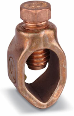 Ground Rod Clamp 3/4 Inch Rod, Wire Range 8 Sol - 1/0 Str, Copper Alloy