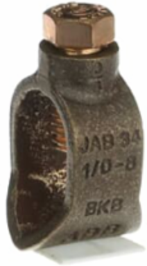 Ground Rod Clamp 3/4 Inch Rod, 8 Sol - 1/0 Str, Copper Alloy