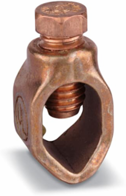Ground Rod Clamp 5/8 Inch Bolt, Wire Range 1/0 Stranded - 8 Solid