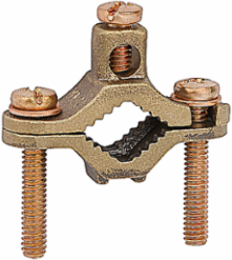 Cast Bronze Ground Clamp for Wire Range 10-2, Water Pipe Size 1/2-1 Inch