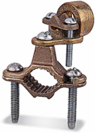 Cast Bronze Ground Clamp for Wire 10-3/0, Pipe 1/2-1, Conduit 1