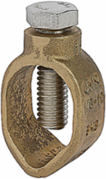 Wide Range Ground Rod Clamp, 3/8-3/4 Inch Rod Size, 10 Sol.-1/0 Str. Wire Range
