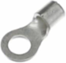 Non-Insulated Ring Terminal 12-10 AWG #10 Stud Size, Metallic, 600V, Pack of 1000
