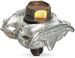 Parallel-Groove Jumper Clamp, Copper Alloy for ACSR #6 - 1/0, 35kV, 14.69 lbs/100