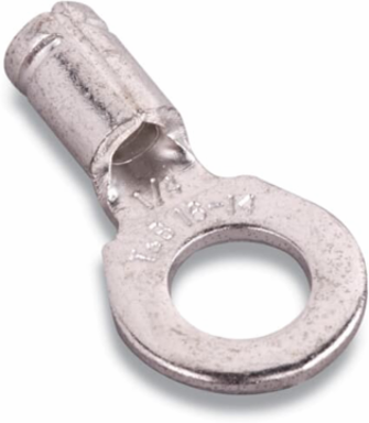 NON-INSUL RING, 4 AWG, 3/8 STUD