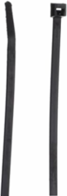 14 Inch Cable Tie, Black Nylon, 50 lb Tensile Strength, UV Resistant, 500 Pack