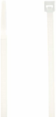 Cable Tie 50 lb Tensile Strength, 7.6 Inch Length, Natural Nylon