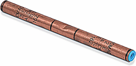 Copper Full-Tension Compression Splice 5-3/16 Inch Length, 6A Copperweld Copper