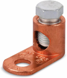 Copper Single Conductor Terminal 1-1/2 Inch Length, 8 Sol-1/0 Str