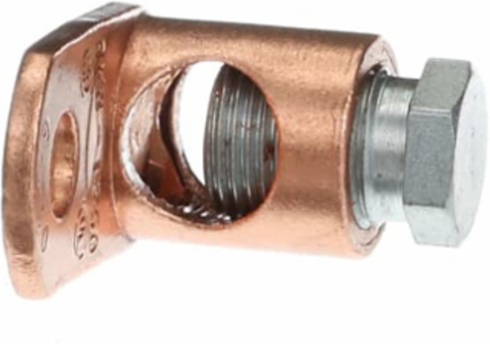 Copper Single Conductor One-Hole Terminal, 6 Str-250 kcmil, 1-61/64 Inch Length
