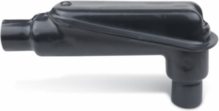 PVC CTD PULL ELBOW 90D 2IN GRY