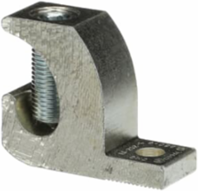 Lay-In Lug Connector, 6-250 AWG, Stud Size 0.33 Inch, Aluminum
