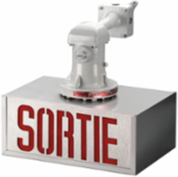 HAZ LOC EM SORTIE SIGN 24VS2N W.MNT