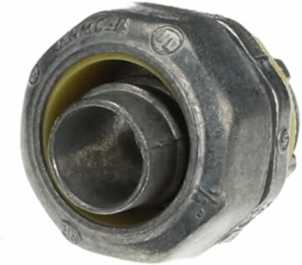1/2 Inch Straight Connector, Die Cast Zinc, Length 1.88 Inch