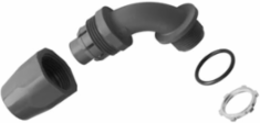 1 Inch 90 Degree Liquidtight Non-Metallic Fitting, PVC, Temperatures up to 107 C
