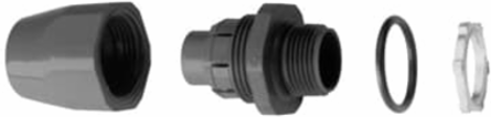 1 Inch Liquidtight Non-Metallic Fitting, Nitril O-Ring, PVC, UL E32447