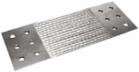 Flexible Braid Connector for Large Transformers, 356 mm Length, Tin-Plated Copper