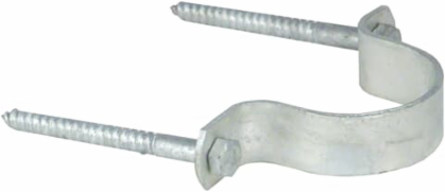 PIPE STRAP C/W TWO 5IN LAG SCREWS