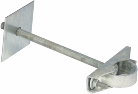 SUPPORT CLAMP W 5/8X10 BOLT SQ WASH