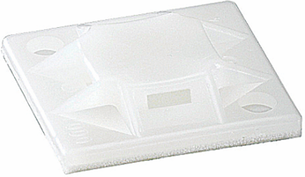 Cable Tie Mounting Base 3/4 x 3/4 Inch, Nylon 6.6, 100 Pack