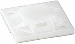 Cable Tie Mounting Base 3/4 x 3/4 Inch, Nylon 6.6, 100 Pack