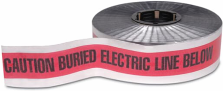 DECTBL BURIAL TAPE RED HIGH V LINE
