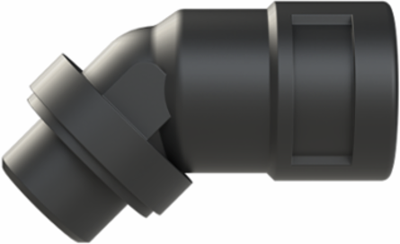 CONDFTNG 45 M16NW12 PA6/BR 10MM BLK