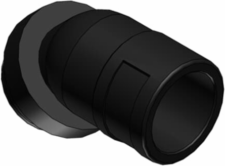 CONDFTNG 45 M63NW48 PA6/BR 10MM BLK