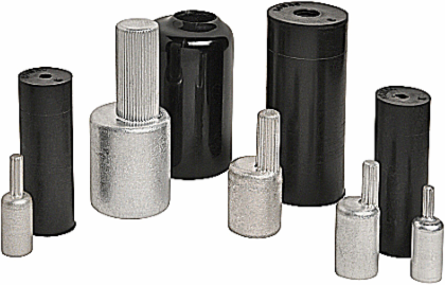 Aluminum Pin Adapters 3/0 AWG with EPDM Rubber Boot, 2.59 Inch Length