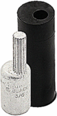 Aluminum Pin Adapters 3/0 AWG with EPDM Rubber Boot, 2.59 Inch Length