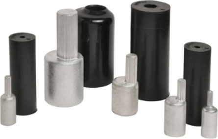 Aluminum Pin Terminal 350 kcmil 2.75 Inch Length Brown