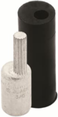 Aluminum Solid Offset Pin Terminal 750 kcmil, 3.79 Inch Length, Yellow