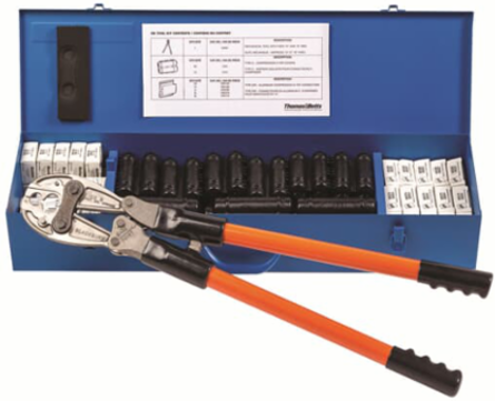 Compression Tool Kit with Metal Carrying Case & Connectors