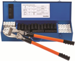 Compression Tool Kit with Metal Carrying Case & Connectors